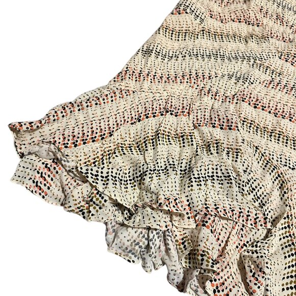 Reiss Andrina Spot Ruffle Mini Dress Fit N Flare Polka Dot Sleeveless Sz 10 NWT - Picture 5 of 14